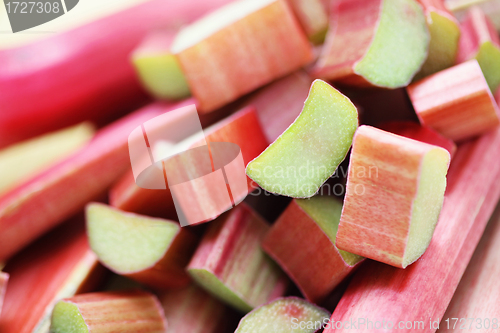 Image of fresh rhubarb