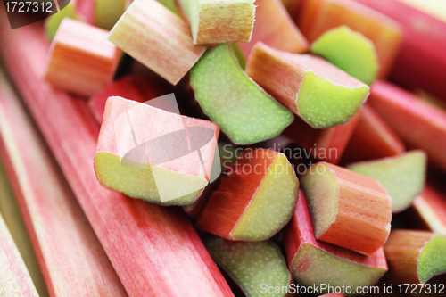 Image of fresh rhubarb