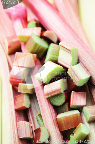 Image of fresh rhubarb