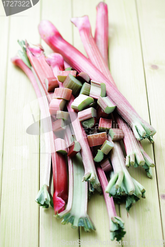 Image of fresh rhubarb