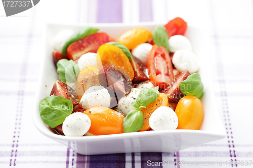 Image of tomato and mozzarella salad