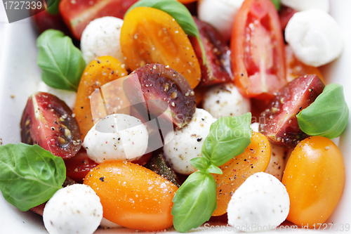 Image of tomato and mozzarella salad