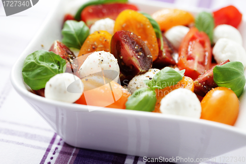 Image of tomato and mozzarella salad