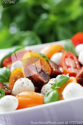 Image of tomato and mozzarella salad