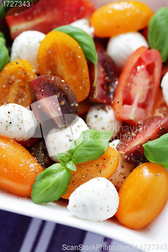 Image of tomato and mozzarella salad