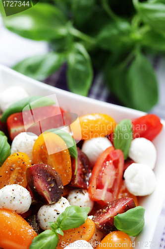 Image of tomato and mozzarella salad