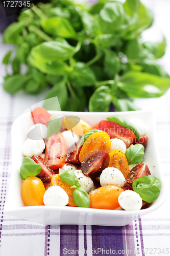 Image of tomato and mozzarella salad