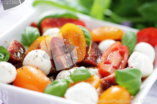 Image of tomato and mozzarella salad