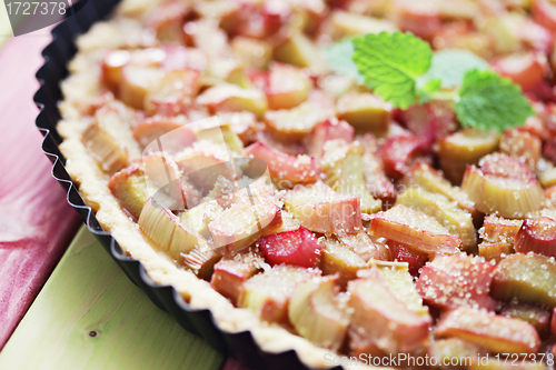 Image of rhubarb tart