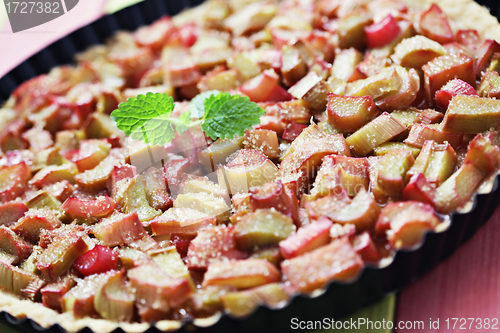 Image of rhubarb tart