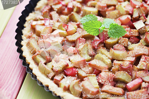 Image of rhubarb tart