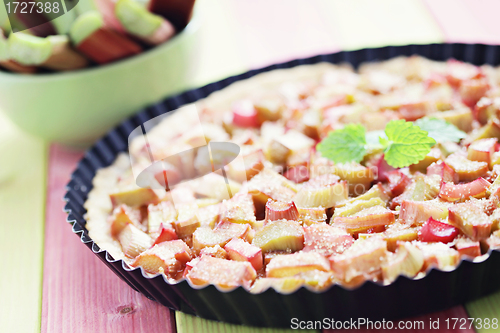 Image of rhubarb tart