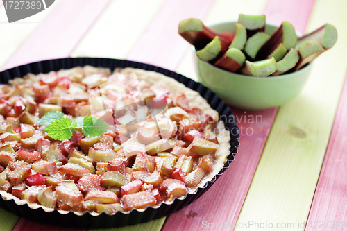 Image of rhubarb tart