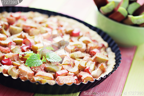 Image of rhubarb tart