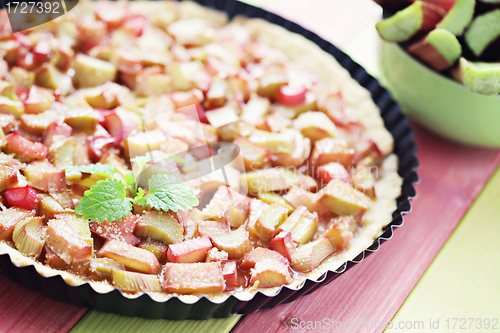 Image of rhubarb tart