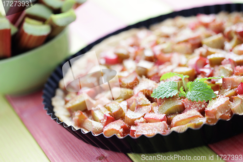 Image of rhubarb tart