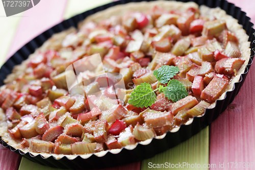 Image of rhubarb tart