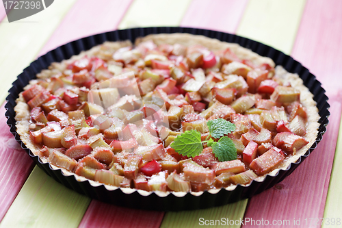 Image of rhubarb tart