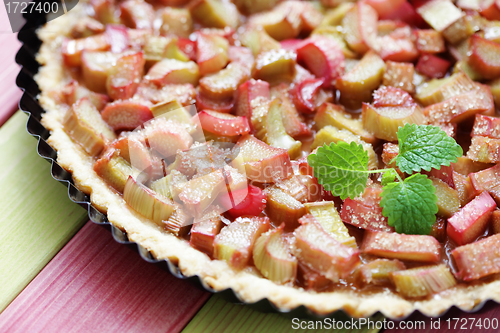 Image of rhubarb tart