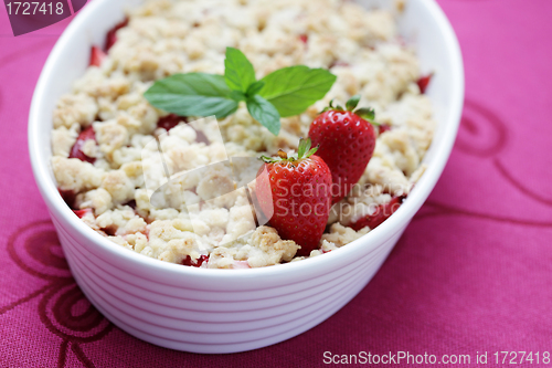 Image of strawberries and rhubarb