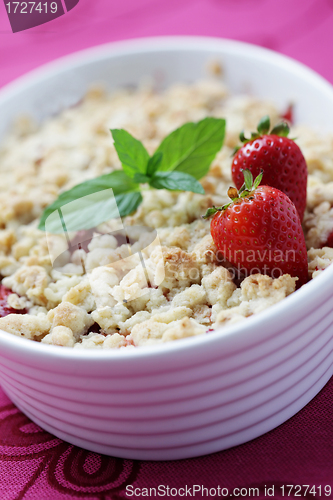 Image of strawberries and rhubarb