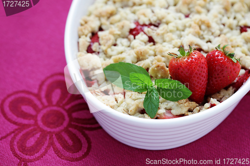 Image of strawberries and rhubarb