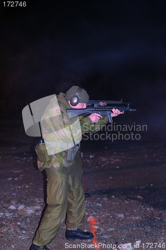 Image of Soldier with weapon