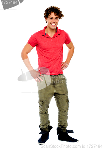 Image of Guy posing with hands on his waist