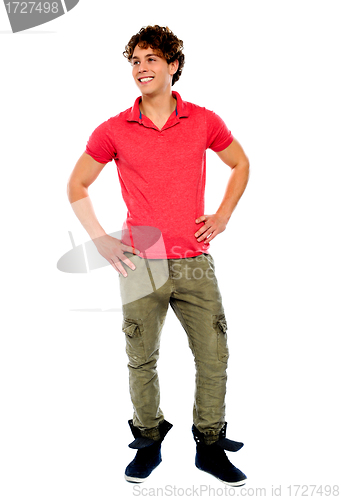 Image of Full length view of handsome guy