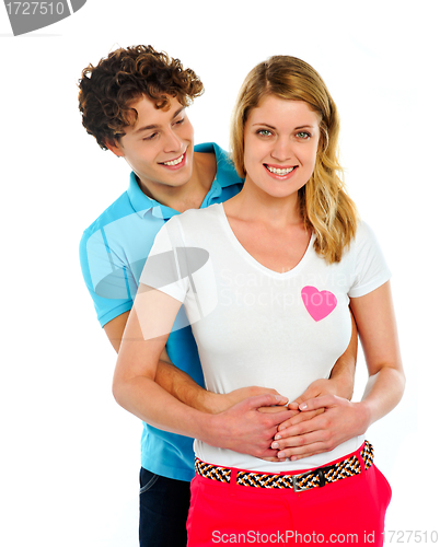 Image of Loving couple embracing