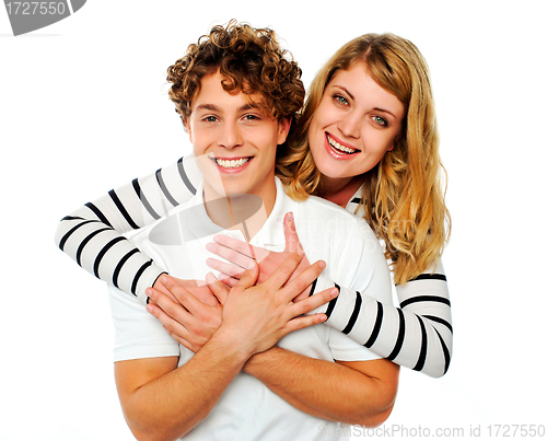 Image of Happy young couple in love