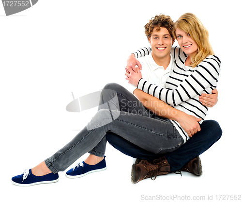 Image of Adorable young love couple