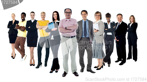 Image of Collage of several business people in different poses