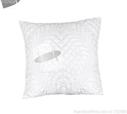 Image of White pillow. Isolated on white