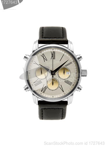 Image of luxury silver man watch