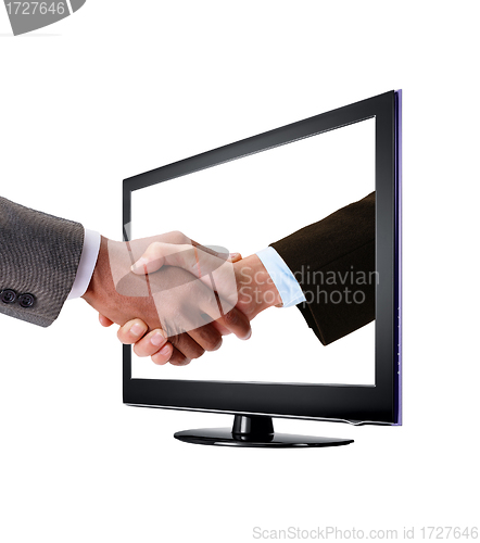 Image of handshake - concept of a successful business