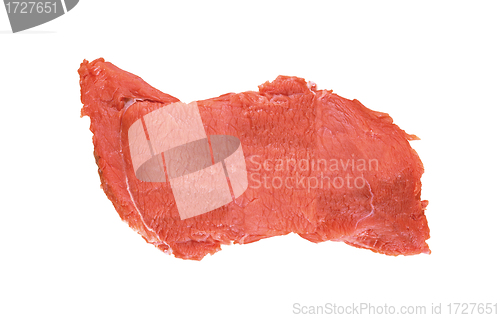 Image of Piece of fresh raw meat isolated