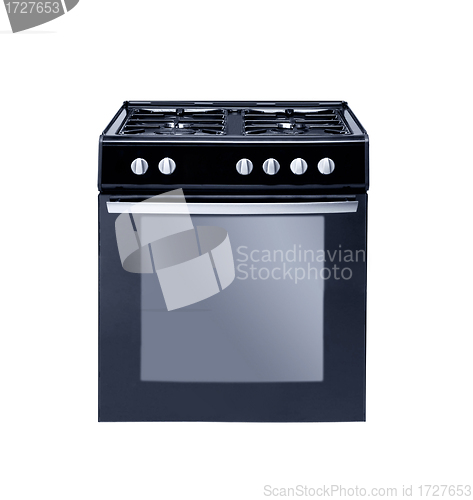 Image of gas cooker over the white background