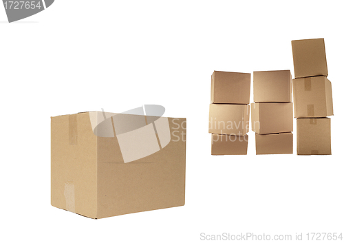 Image of cardboard boxes isolated