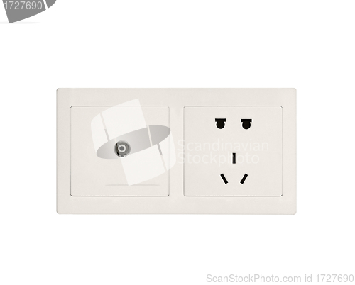 Image of white electric outlet