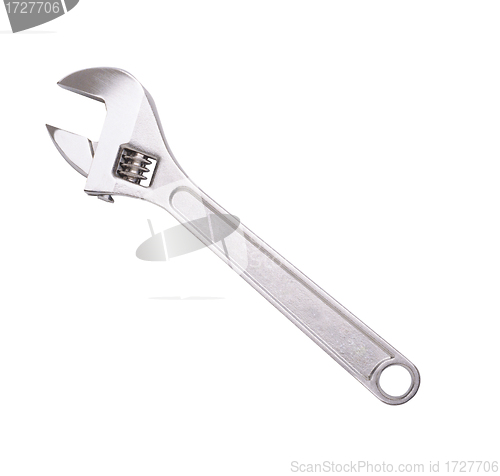 Image of Metal spanner isolated on white background