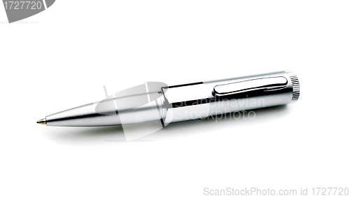 Image of Close up of silver pen
