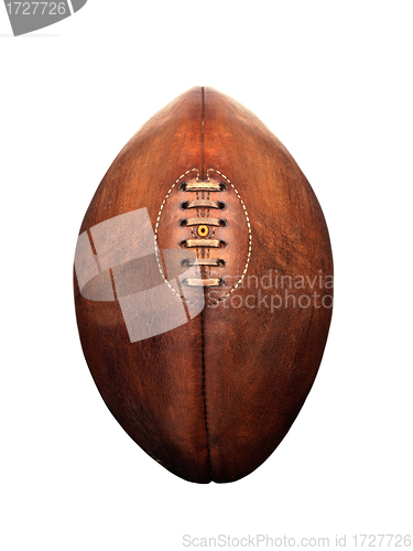 Image of American football isolated over a white