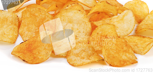 Image of potato chips close-up