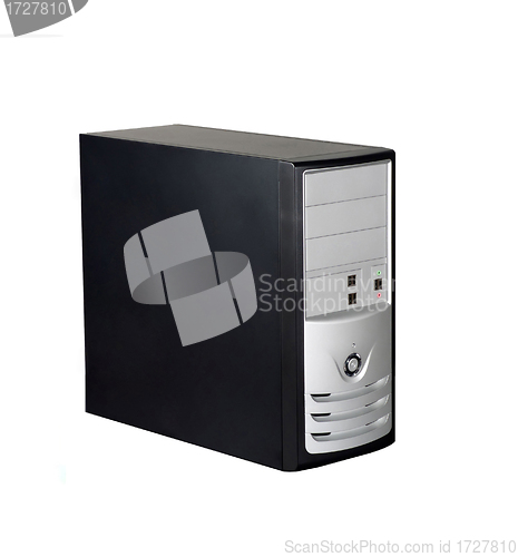 Image of Computer case isolated