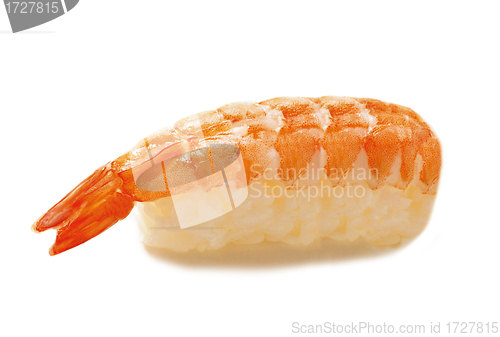 Image of Japanese sushi isolated on white