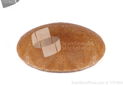 Image of brown bread loaf against white background