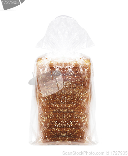 Image of Bread packaging. Isolated