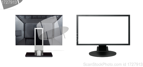 Image of Two monitors isolated