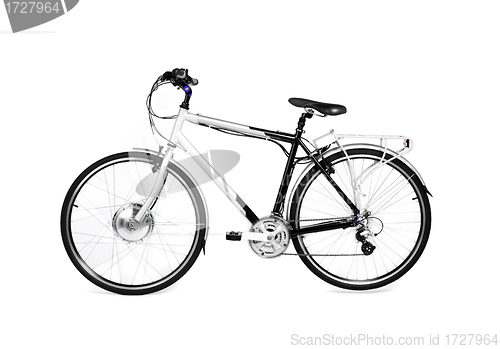 Image of bike isolated on white background